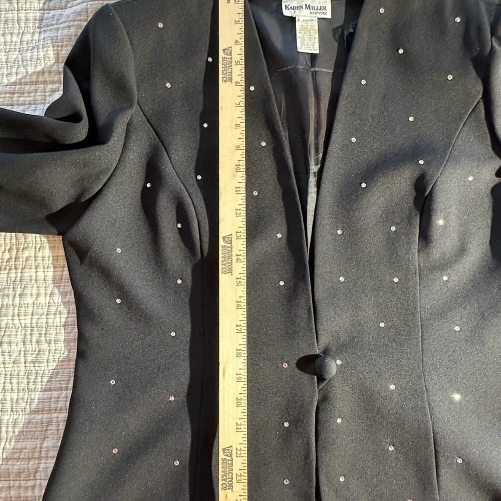 Chic Black Women's Maxi Dress with Jacket - Picture 8 of 15